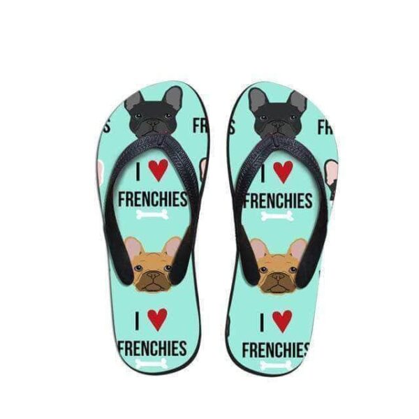 Bouledogue Avenue Bleu / 39 Tong I Love Frenchies