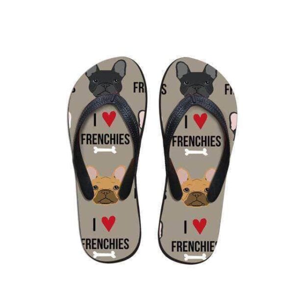 Bouledogue Avenue Grise / 39 Tong I Love Frenchies