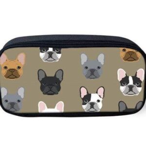 Bouledogue Avenue Handbags Marron Trousse Petits Bouledogues