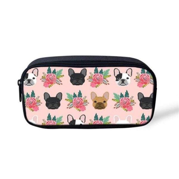 Bouledogue Avenue Handbags Rose Trousse Petits Bouledogues