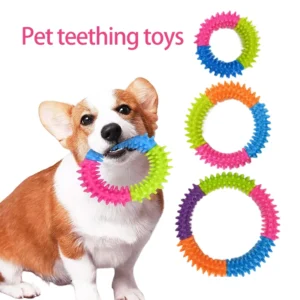 Anneau Picots pour Chien - Jeu et Nettoyage des Dents 24 Anneau Picots pour Chien - Jeu et Nettoyage des Dents – Image 10