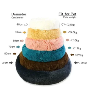 Lit Douillet en Forme de Donut pour Chien 47 Lit Douillet en Forme de Donut pour Chien – Image 6