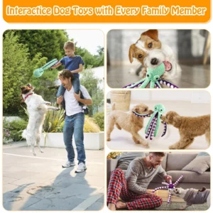 Peluche Poulpe Couinante à Tentacules pour Chien – Image 15