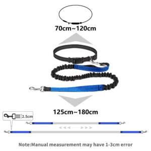 Laisse Mains Libres avec Ceinture Ajustable pour Chien – Image 6