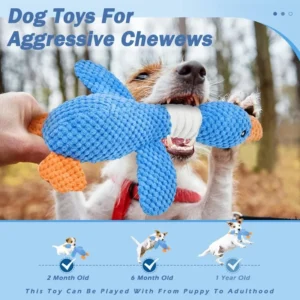 Jouet à Mâcher Résistant avec Couinement pour Chien – Image 4
