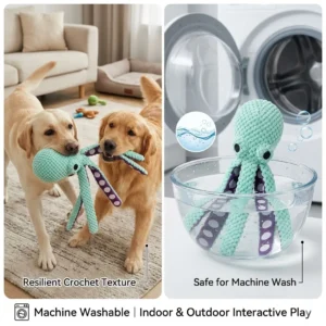 Peluche Poulpe Couinante à Tentacules pour Chien – Image 4