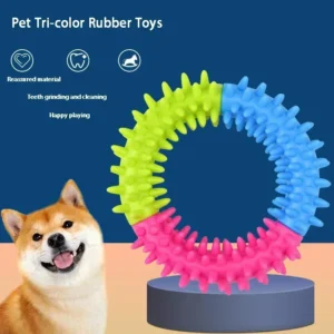 Anneau Picots pour Chien - Jeu et Nettoyage des Dents 18 Anneau Picots pour Chien - Jeu et Nettoyage des Dents – Image 4