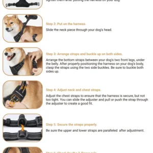 Harnais Anti-Traction Confortable pour Chien 32 Harnais Anti-Traction Confortable pour Chien – Image 16