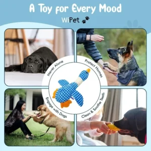 Jouet à Mâcher Résistant avec Couinement pour Chien – Image 21
