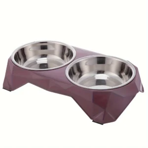 Gamelle Double Inox Grande Capacité - Motif Diamant – Image 7