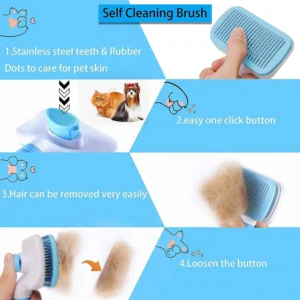 Brosse Anti-Poils pour Chien à Poil Long ou Court – Image 3