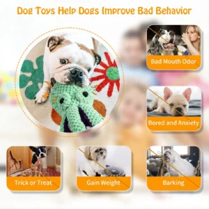 Peluche Poulpe Couinante à Tentacules pour Chien – Image 16