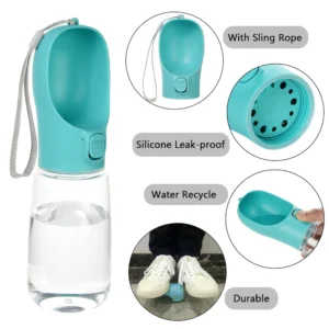 Gourde Portable 550ml pour Chien avec Distributeur 23 Gourde Portable 550ml pour Chien avec Distributeur – Image 4