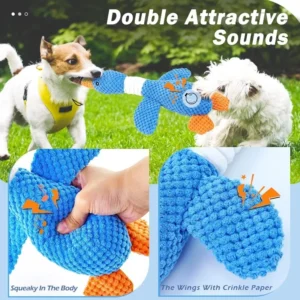 Jouet à Mâcher Résistant avec Couinement pour Chien – Image 5